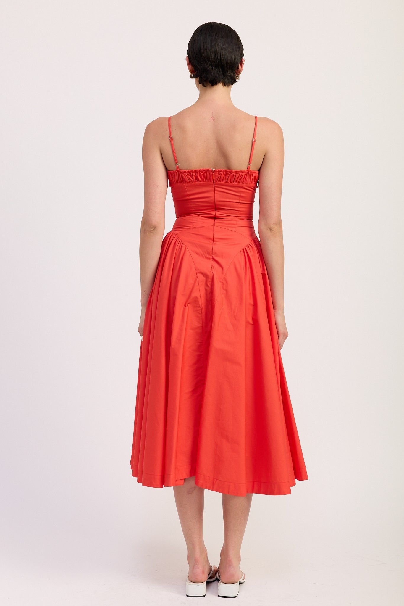 CORSET BUSTIER MIDI A LINE DRESS