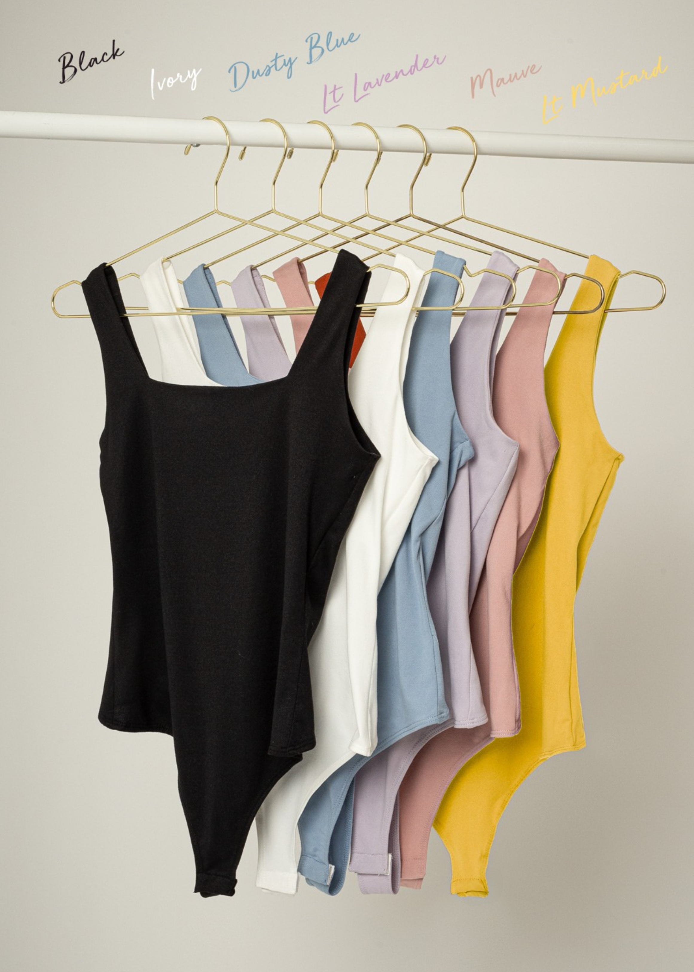 Square Neck Tank Bodysuit