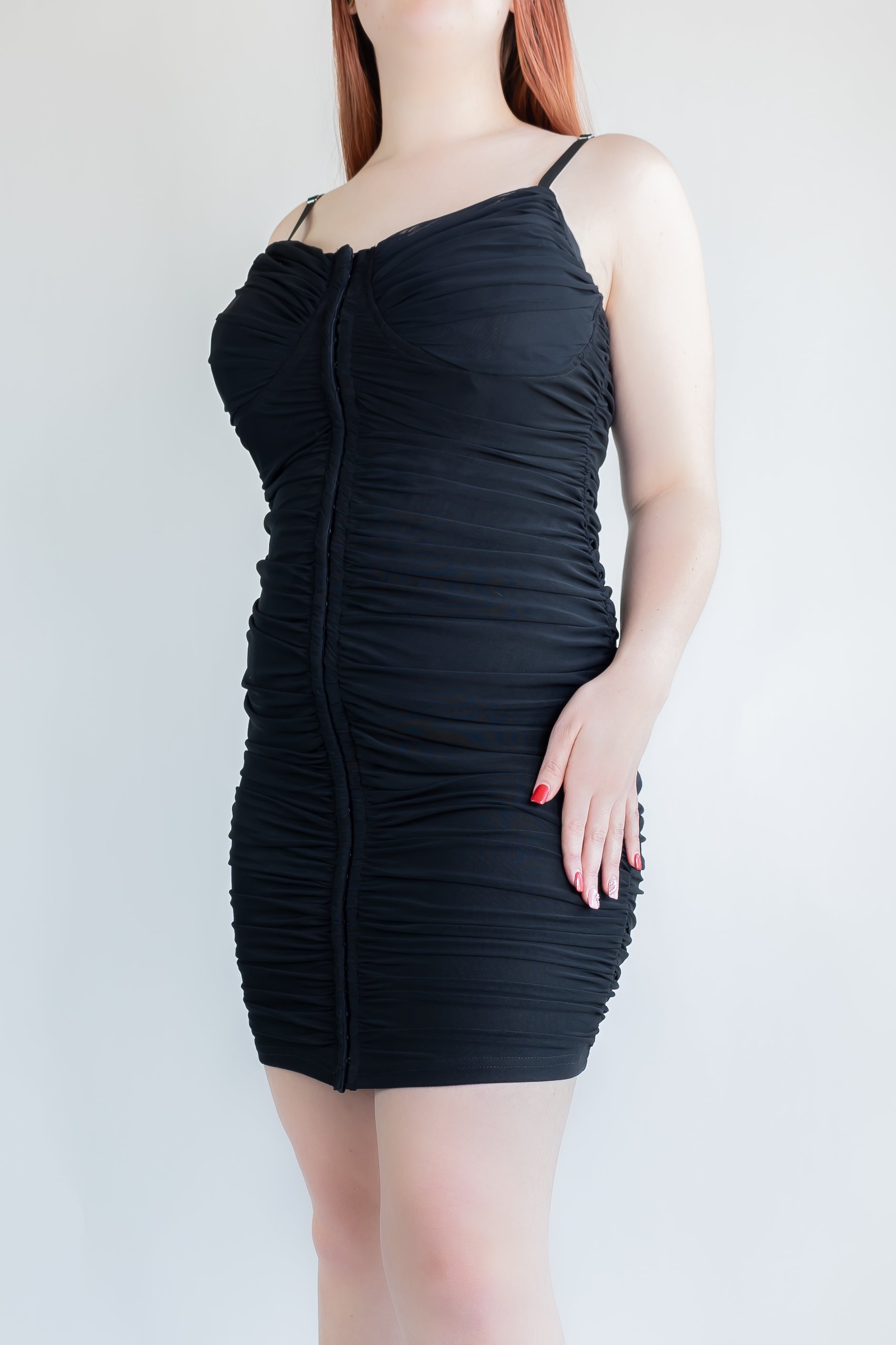 Women's plus size mini dress for cocktails and parties