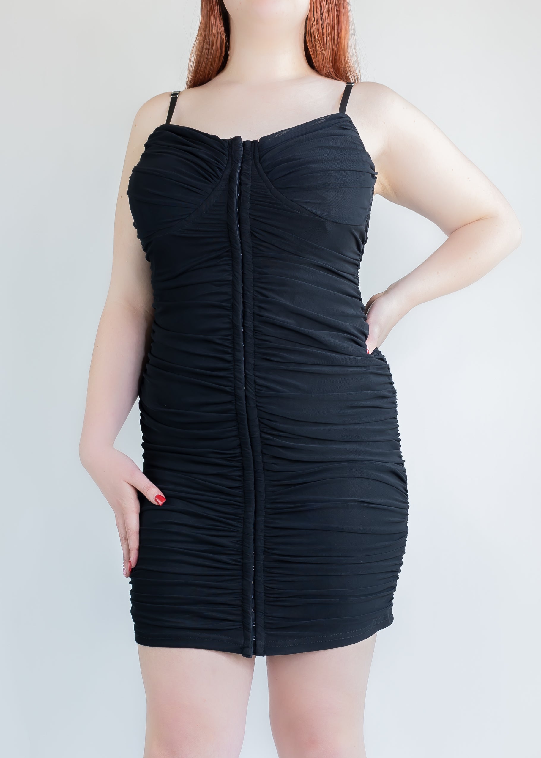 Women's plus size mini dress for cocktails and parties
