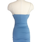 Ruched Sides With Rhinestone Mini Dress