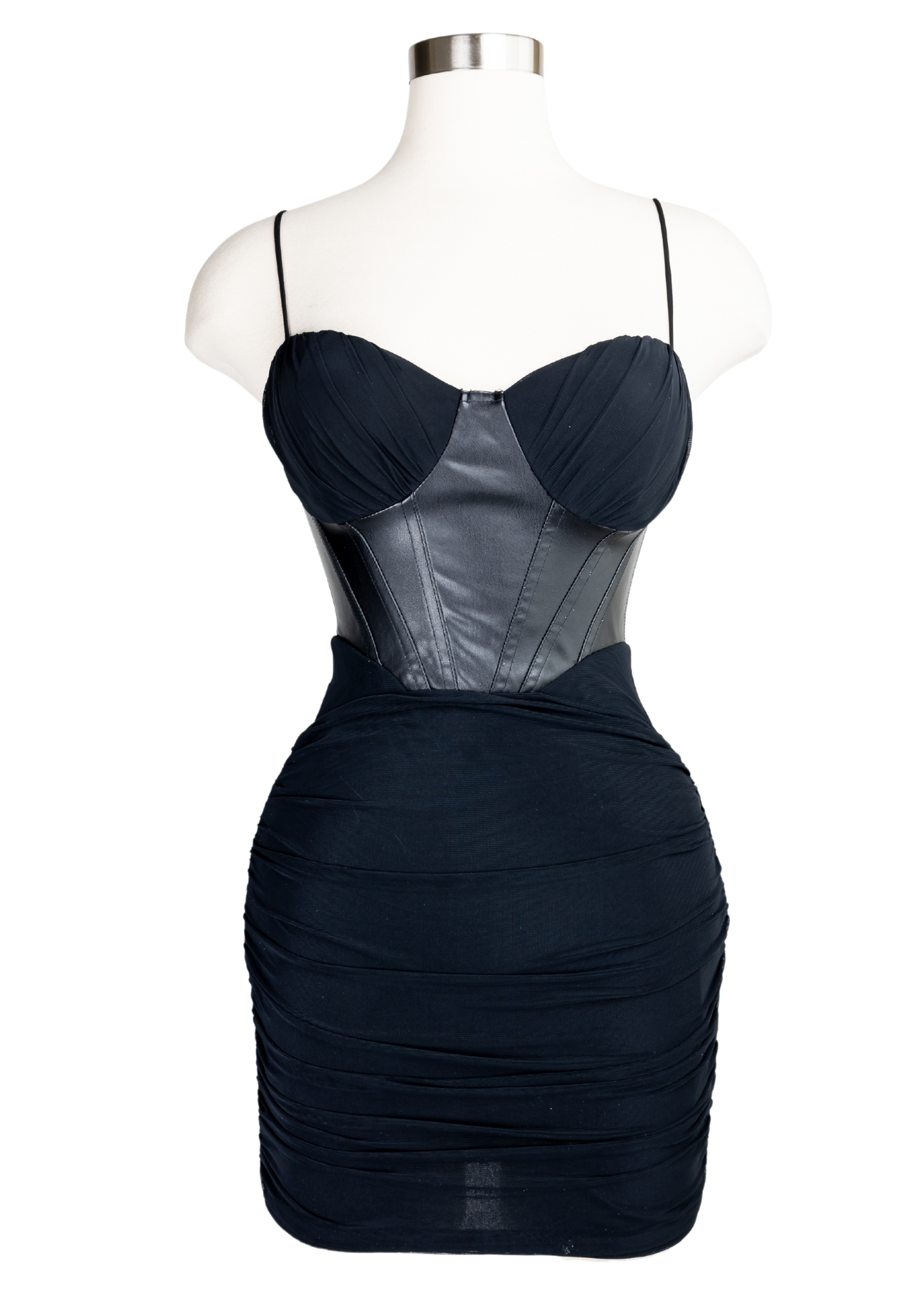 Ruched sides mini dress for cocktail and party