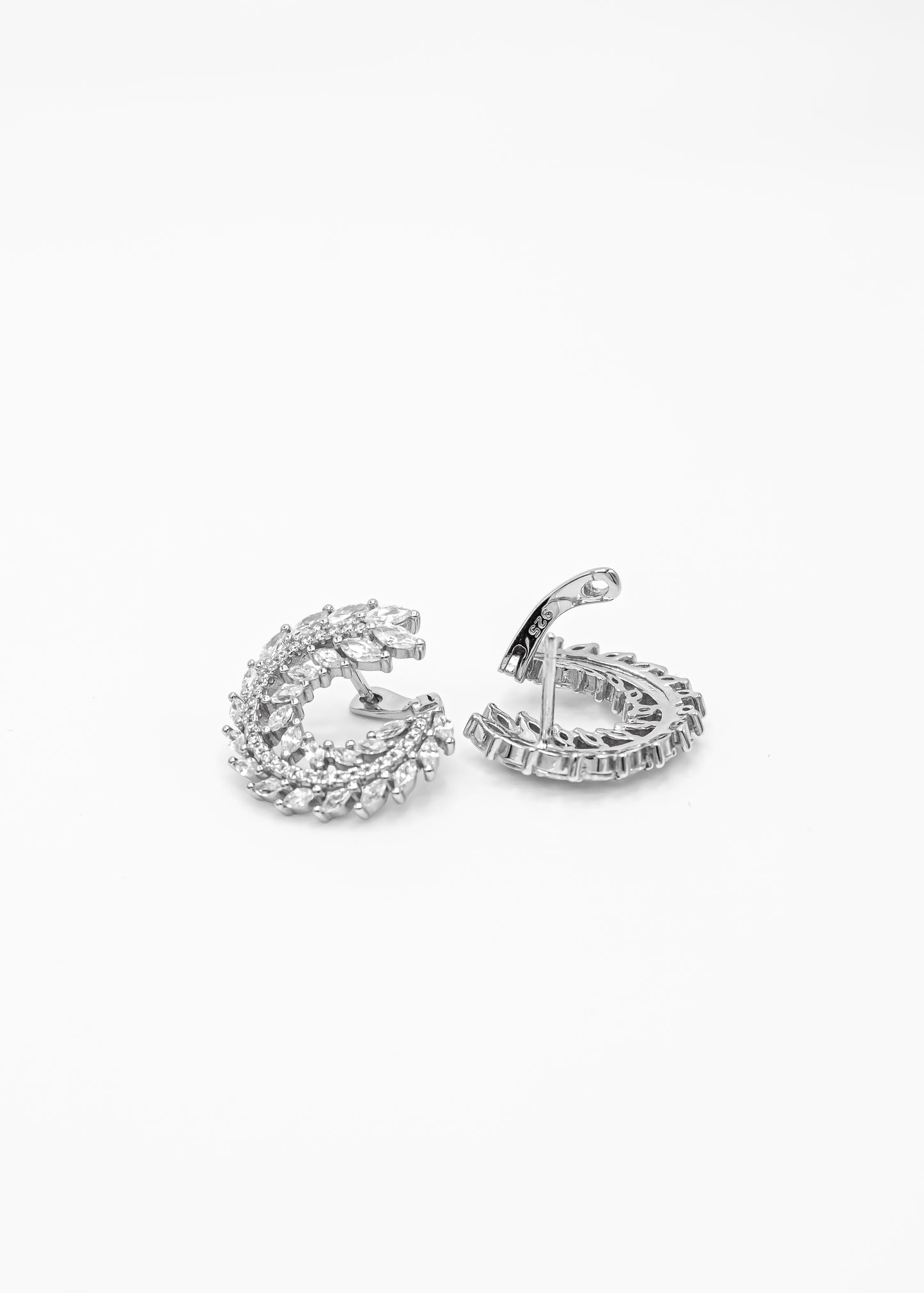 Leaf Hoop Earrings