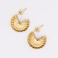 Stainless Steel Snail Conch Charm Chunky Stud Earring