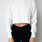 Cotton Terry Crop Hoodie